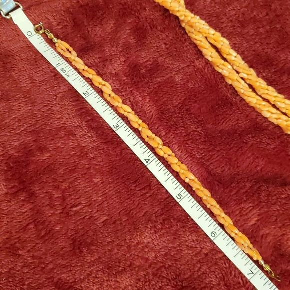 Vintage Natural Angel Skin Peach Coral Beads Necklace & Bracelet 6‎ & 3 Strand - Picture 8 of 12